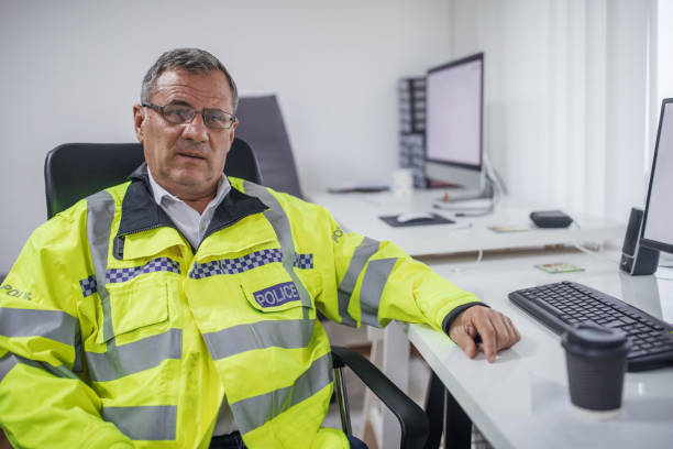 istock Traffic warden portrait 1081651816