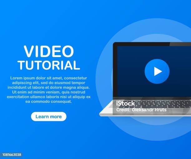 Video Tutorials Icon Concept Study And Learning Background Distance Education And Knowledge Growth Video Conference And Webinar Icon Internet And Video Services Vector Illustration Stock Illustration - Download Image Now