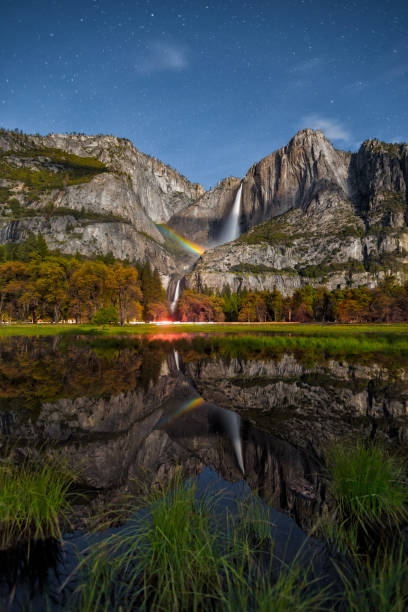 istock Moonbow Reflection in Yosemite National Park 1081671212