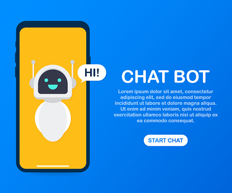 Chat Banner Example Chatbot Banner Concept Horizontal Business Banner Template With ...