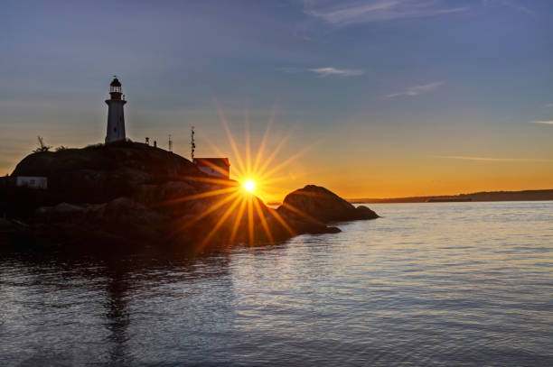 istock Point Atkinson Lighthouse at sunrise, Lighthouse Park, West Vancouver, BC 1081672762