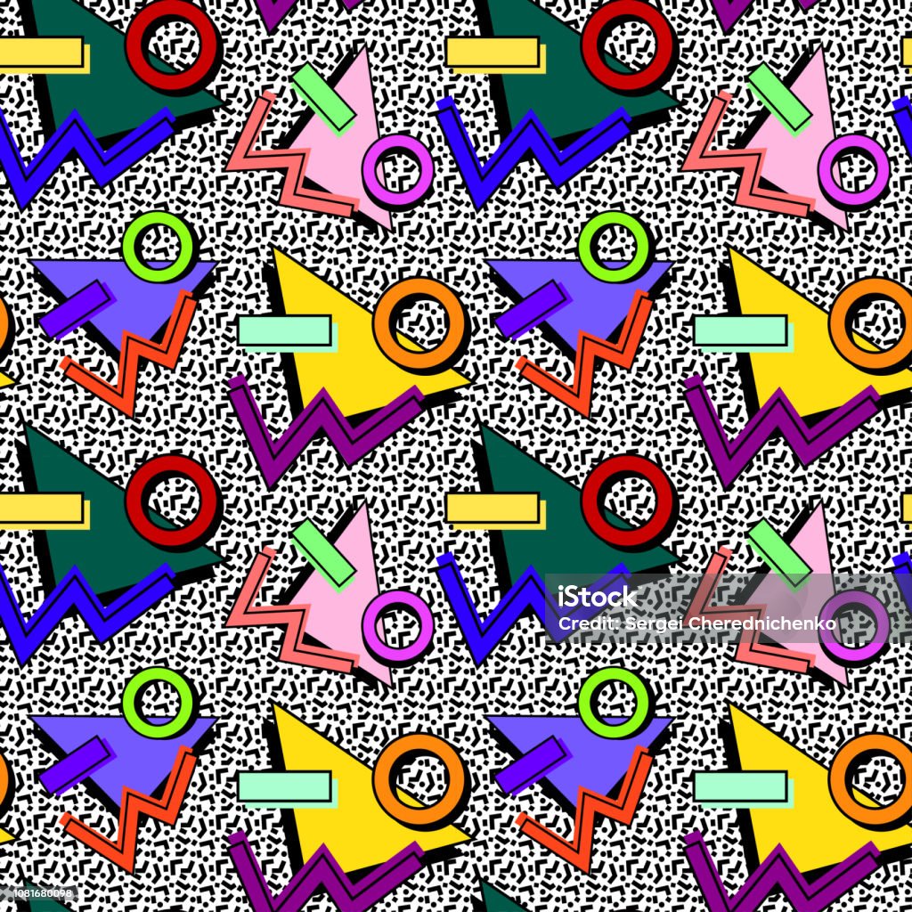 80e Pattern 80s Pattern Stock Illustration - Download Image Now - 1980-1989 ...