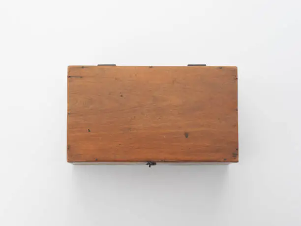 Photo of Wooden Cigar box isolated