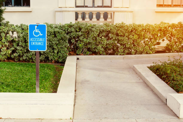 istock A Walkway Wheelchair Accessible Sign for Handicap Disabled 1081706252