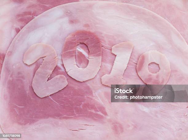 2019 Jahr Machte Ziffern Von Der Schweineschinken Stockfoto und mehr Bilder von 2019 - 2019, 25-Cent-Stück, Asien