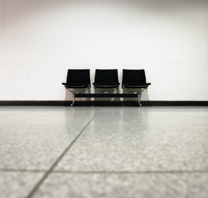 lost bench in the airport.