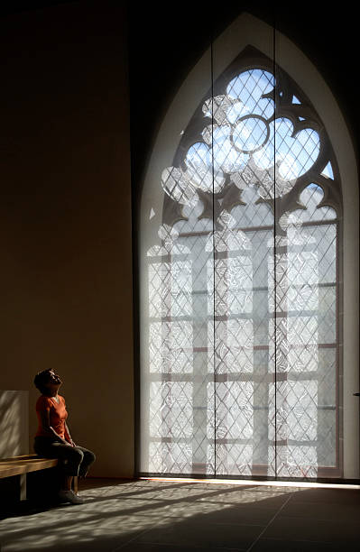 istock Window of Barfusserkirche, Basel, Switzerland 108173995