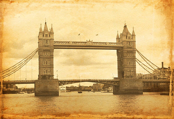 istock Vintage London Bridge 108174168
