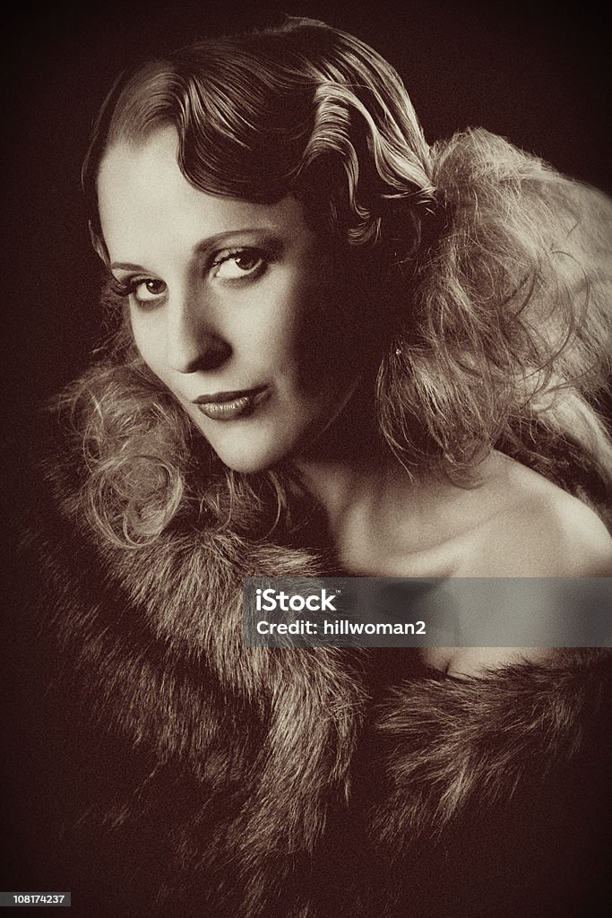 Retrato de mulher jovem Vintage - Royalty-free 1920-1929 Foto de stock