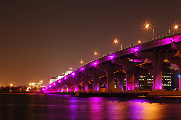 istock miami causeway to the beaches at night 108174494