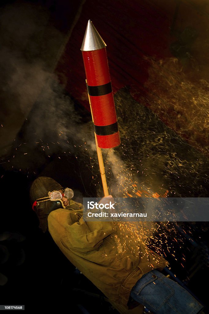 로켓 - 로열티 프리 불꽃놀이-제작물 스톡 사진