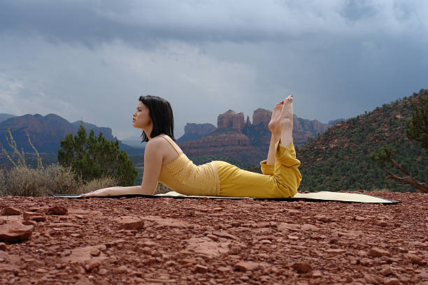 yoga spa panorama stock photo