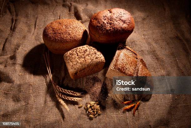 Breads Stock Photo - Download Image Now - Backgrounds, Bagel, Baked