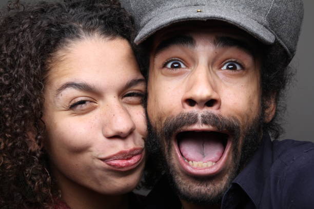 istock Portrait of a beautiful happy love couple 1081754320