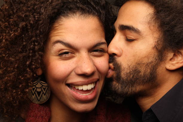 istock Portrait of a beautiful happy love couple 1081754340