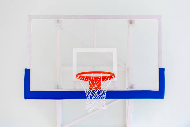 istock Ba1Sketball Hoop Against White Background 1081755240