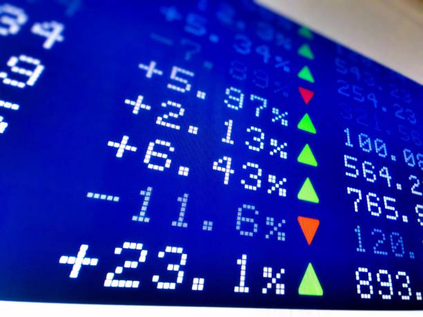 istock Full Frame Shot Of Stock Market Data 1081756666