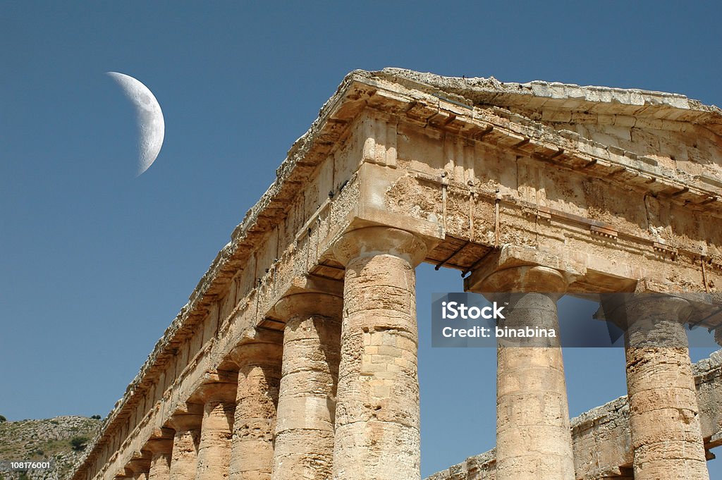 Templo griego clásico antiguo Segesta en Sicilia - Foto de stock de Segesta libre de derechos