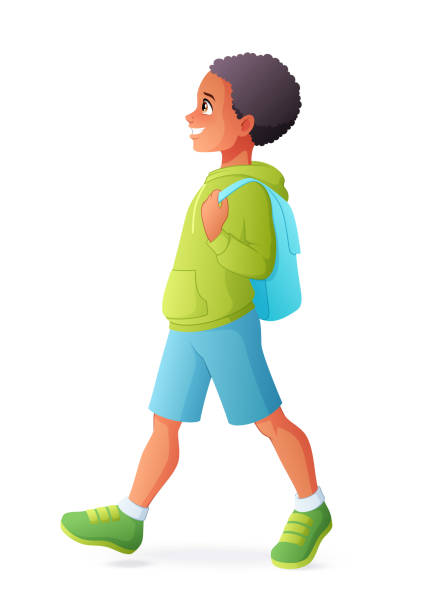500+ Boy Walking Side View Stock Illustrations, Royalty-Free Vector  Graphics & Clip Art - iStock