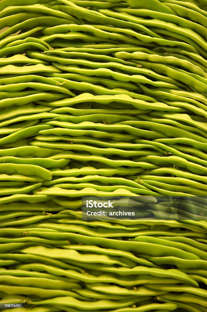 Fundo de feijão verde na pilha - Foto de stock de Abstrato royalty-free