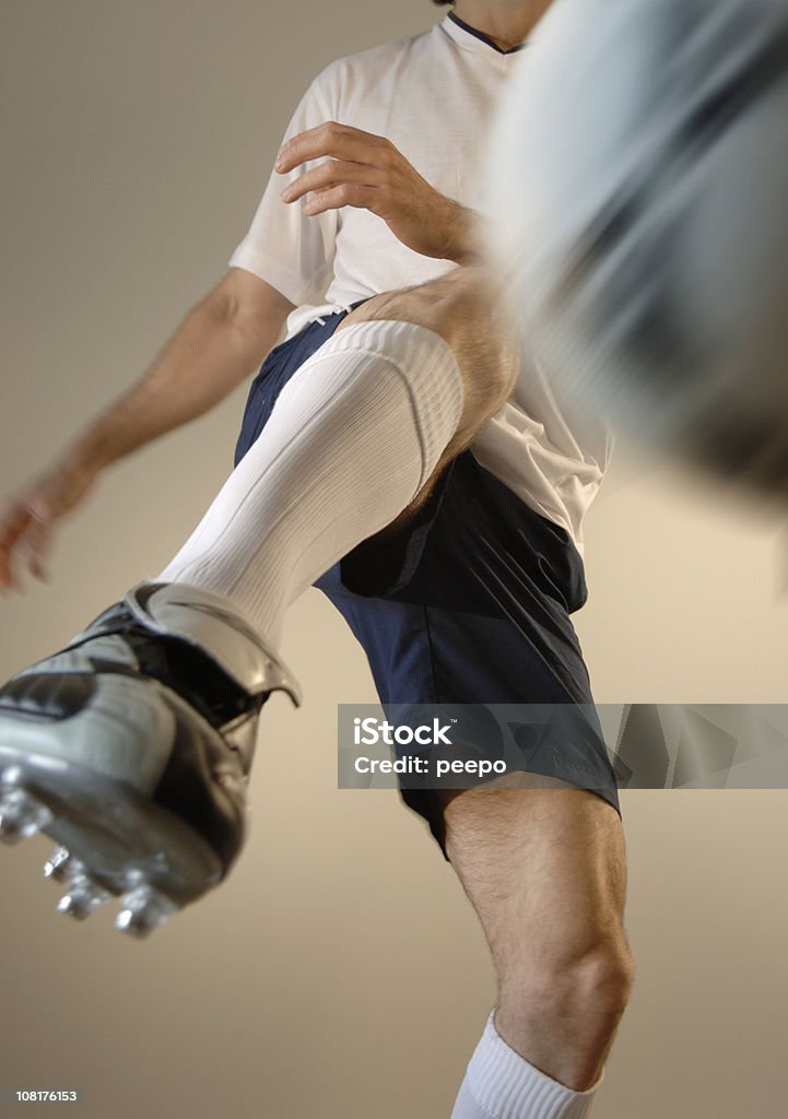 Man Playing Soccer  Five-a-Side Stock Photo