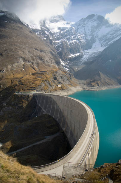 istock Large Dam in Middle of Mountain Valley 108176241