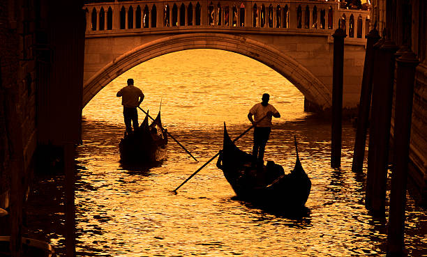 Sunset on a river