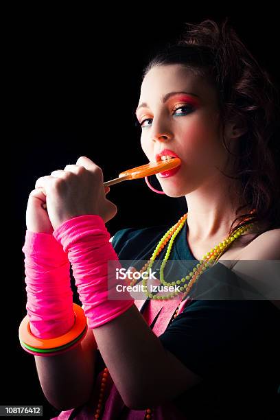 Lollipop Girl Stock Photo - Download Image Now - 1980-1989, Fashion, Adult