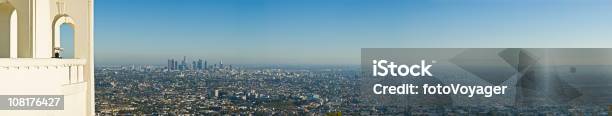 Panoramica Dettagliata Di Los Angeles - Fotografie stock e altre immagini di Città - Città, Orizzonte urbano, Aurora