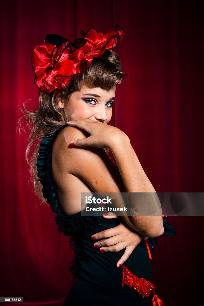 Schüchtern Showgirl - Lizenzfrei Cabaret Stock-Foto