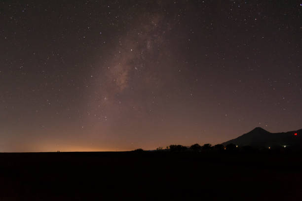 istock Colima's volcano and the milky way. 1081765432