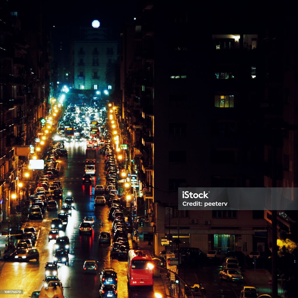 city Verkehr - Lizenzfrei Nacht Stock-Foto
