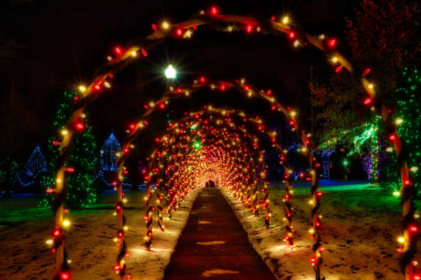 istock Christmas tunnel arches 1081767258