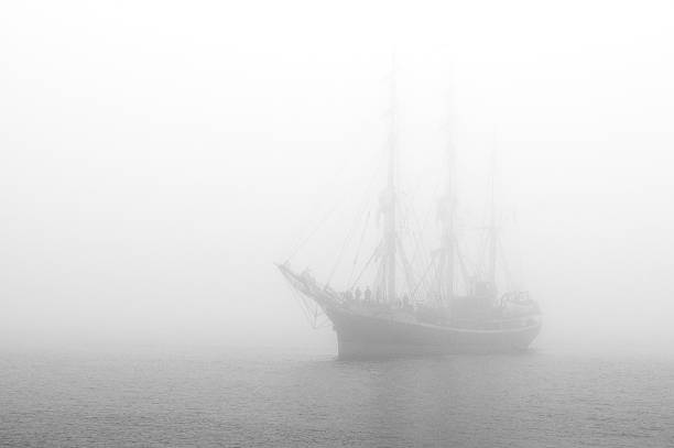 Ghost Ship Stock Photo - Download Image Now - Fog, Tall Ship, Sailing Ship  - iStock