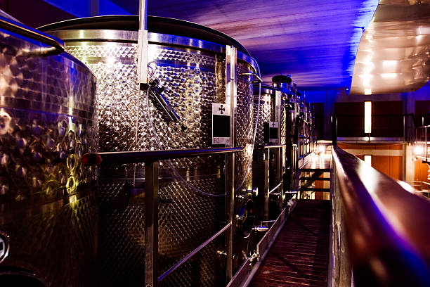 современный винодельня - winery contemporary sparse fermenting стоковые фото и изображения
