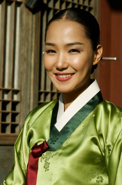 istock Korean female in Hanbok 108177247