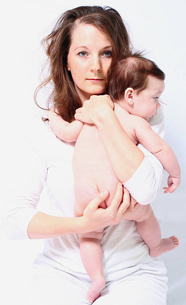 Protective mother stock photo