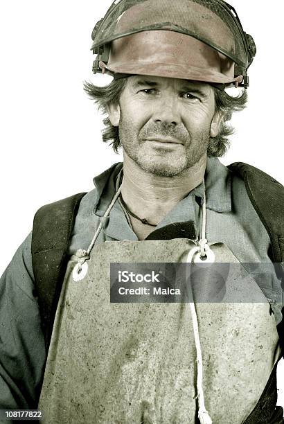 Retrato De Homem Trabalhador Da Construção Civil Tons - Fotografias de stock e mais imagens de Mecânico