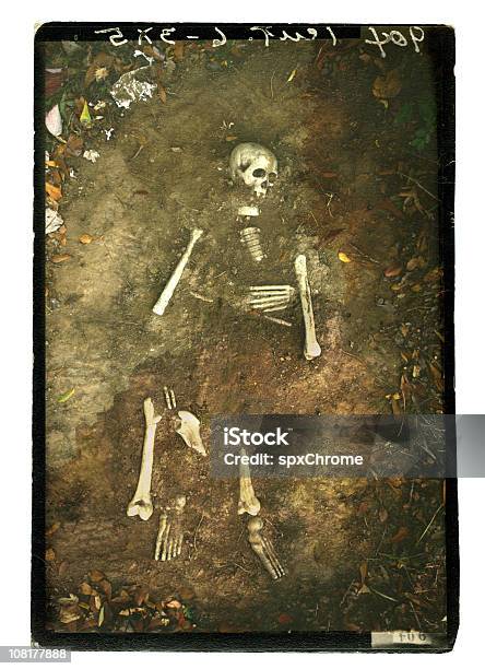 Remains Stock Photo - Download Image Now - Crime Scene, Forensic Science, Old-fashioned