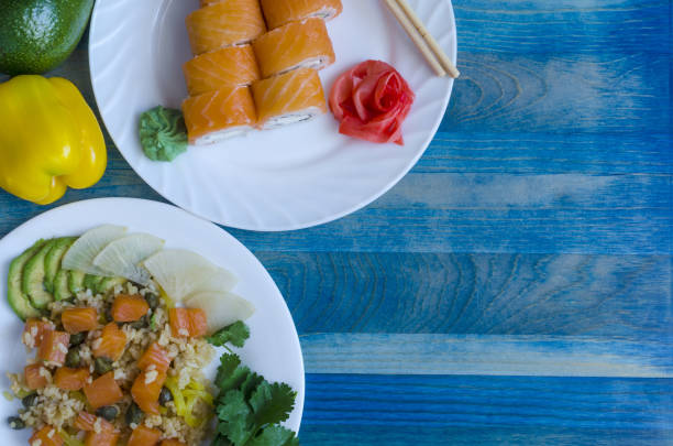 Nigiri Sushi, vegan, seafood