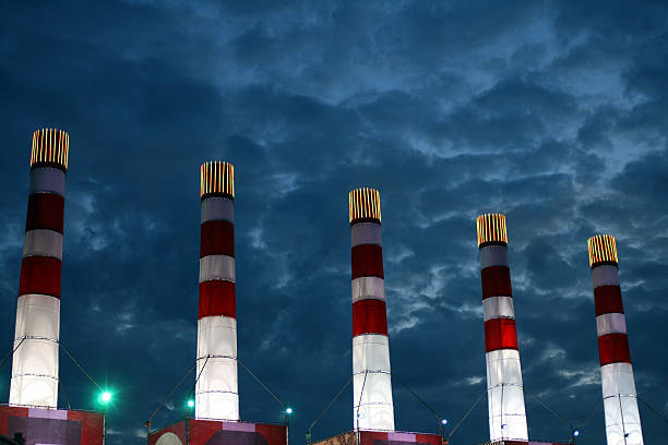 Chimneys Blue sky