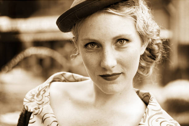 istock Portrait Young Woman Sepia Toned 108178306
