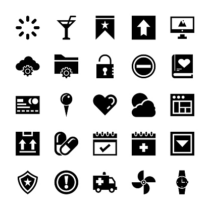 User Interface Set Of Icons