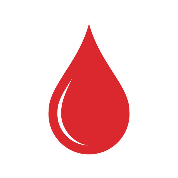 Drop Donor blood icon. Symbol of red blood drope. Flat design. Vector illustration drop stock illustrations