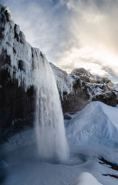istock seljalandsfoss, Iceland landscape in winter 1081786850