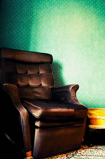 istock Old Retro Armchair in Vintage Home Interior 108178847
