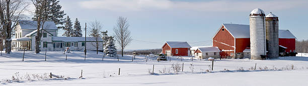 istock Farmstead Panorama in Early Winter 108178874