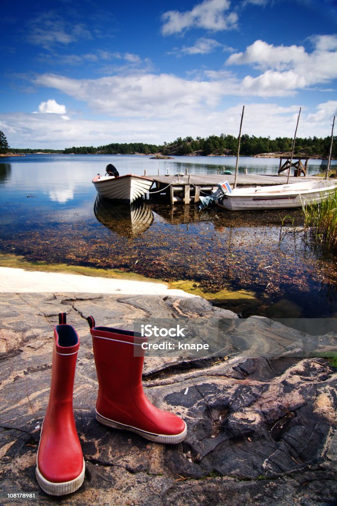 Paisagem costeira pelo mar - Royalty-free Aberto Foto de stock