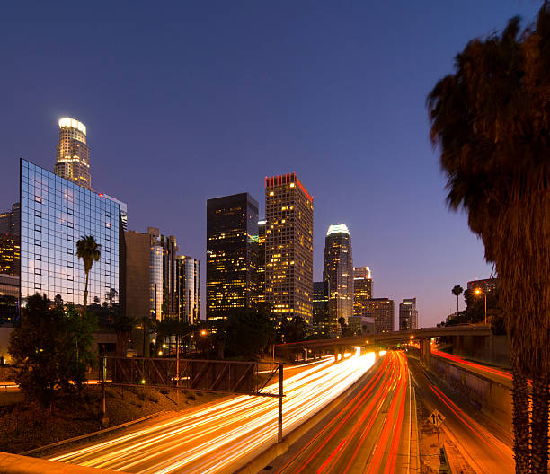 istock Los Angeles downtown at dusk 108178997