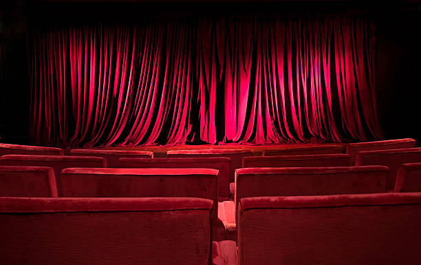 istock Red Stage Curtain and Theater Seats 108179050